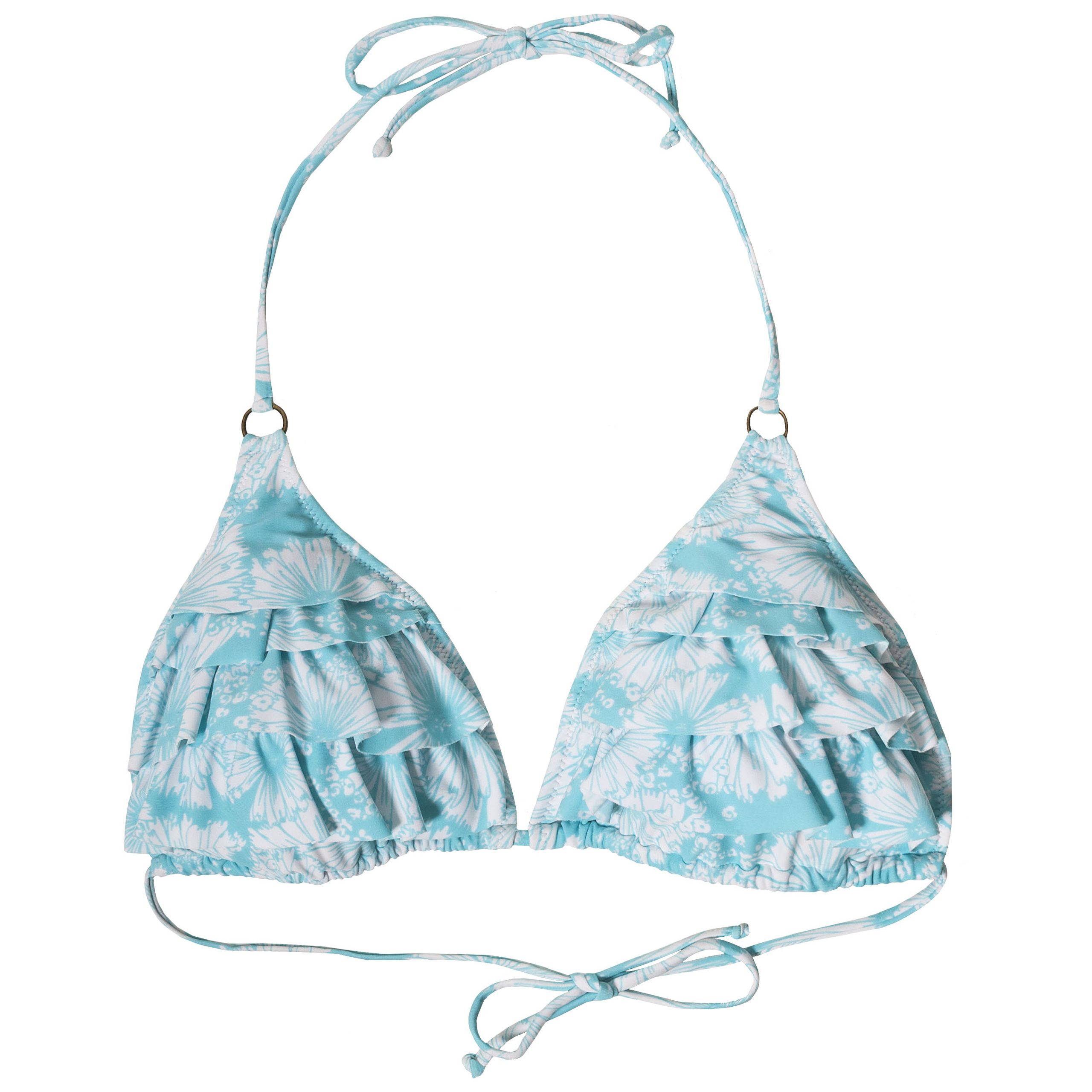 Ohala Womens Printed Triangle Bikini Top