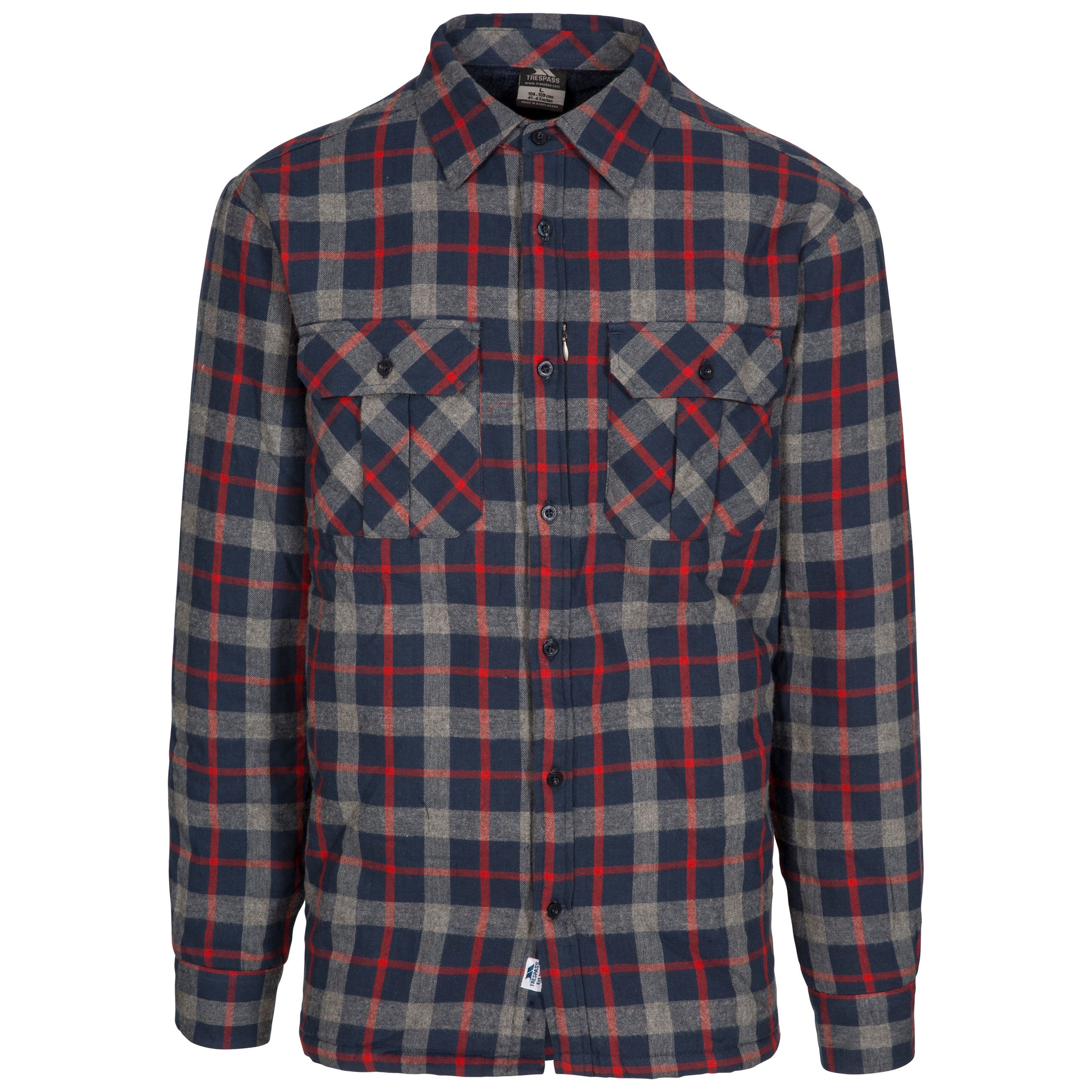 Rapeseed Mens Fleece Lined Checked Shirt