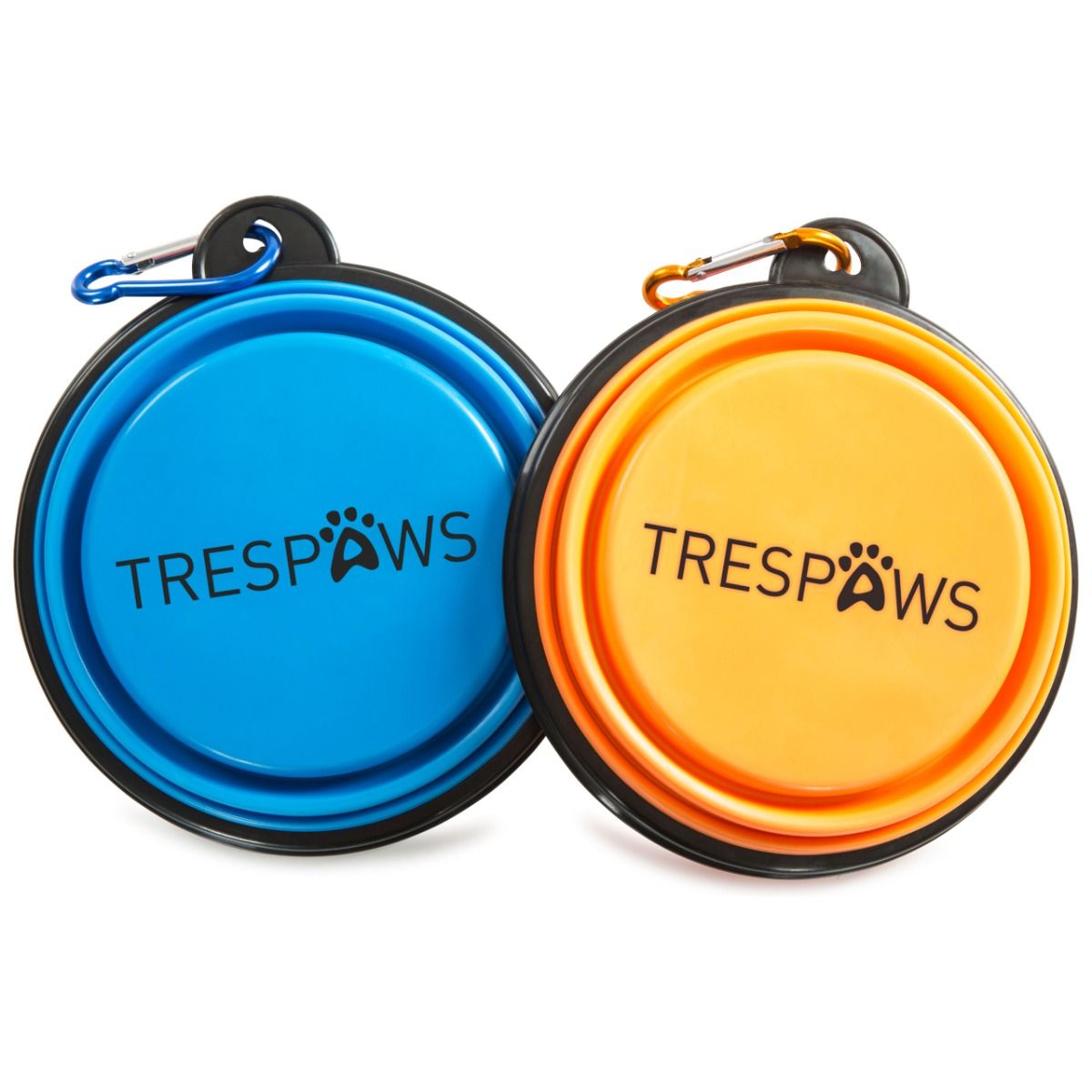 Sippy Trespaws Collapsible Dog Bowl Twin Pack