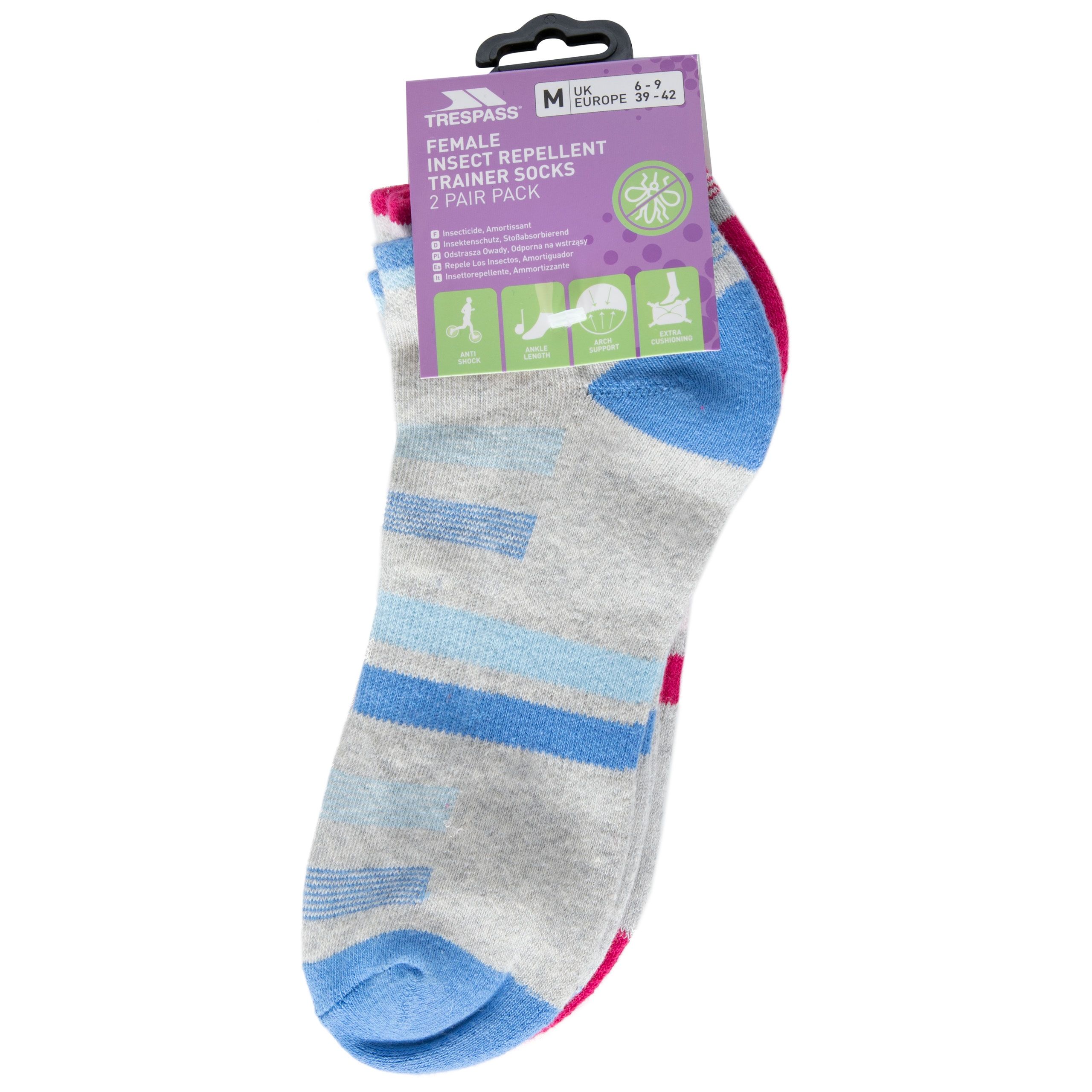 Trailing Womens Insect Repellent Trainer Socks
