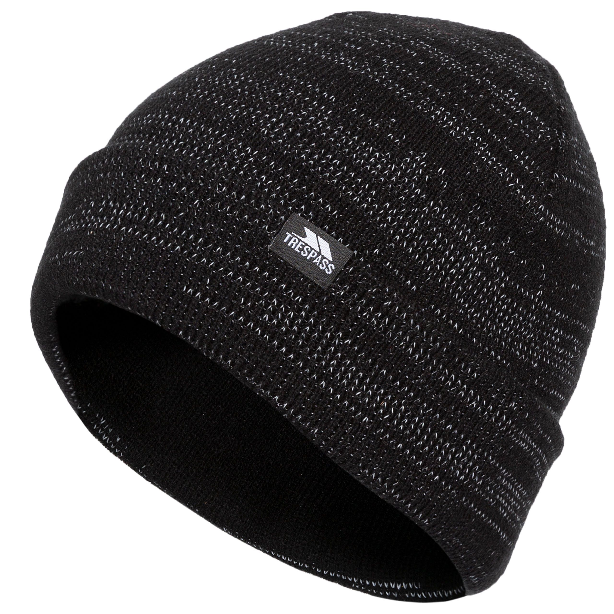 Trespass Adults Beanie Hat Reflective Double Layer Crackle