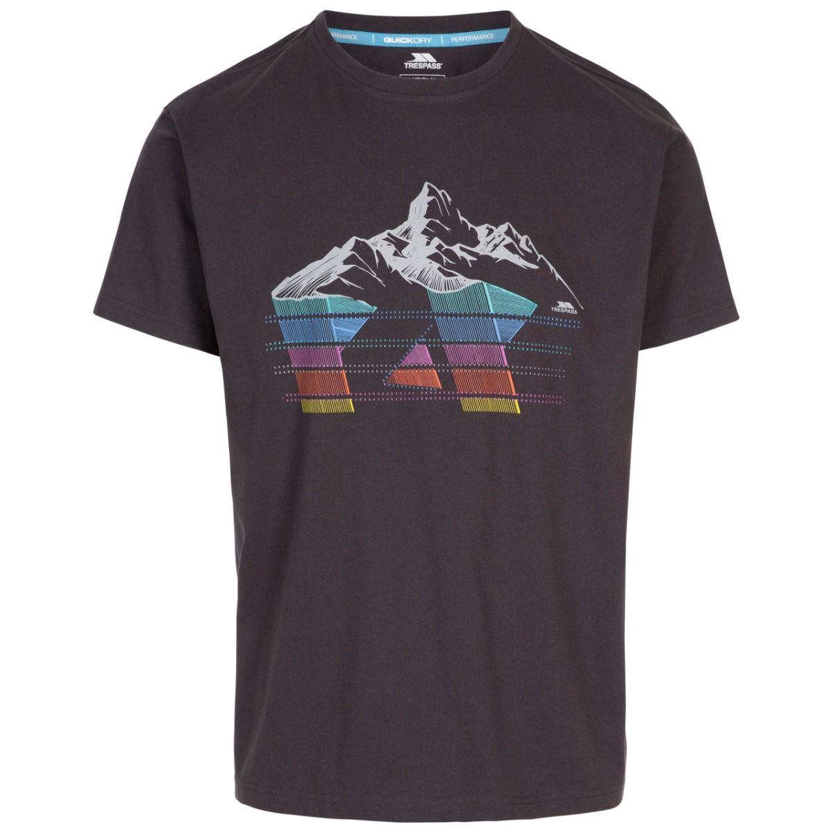 Trespass Mens Casual Short Sleeve Graphic Mountain T-shirt Daytona