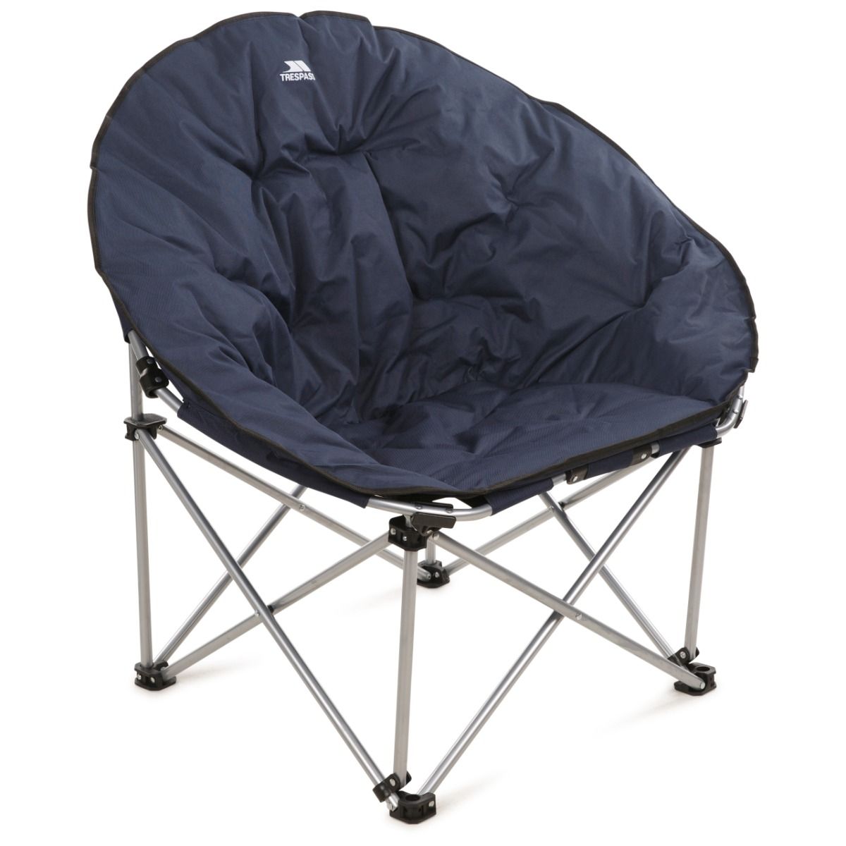 Trespass Oversized Moon Chair Camping Folding Padded Tycho