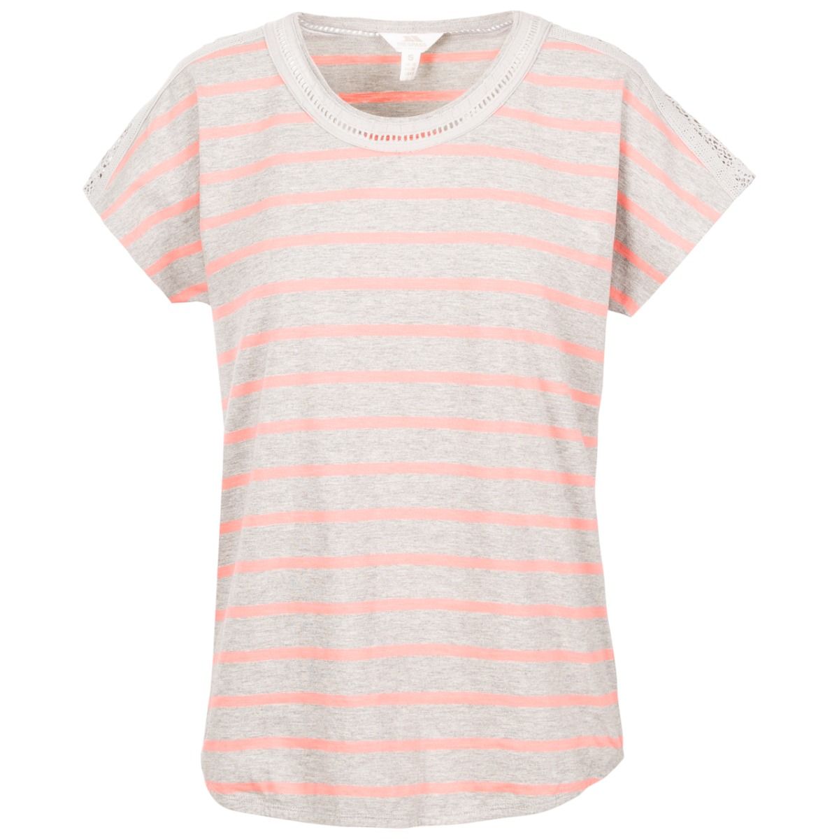 Trespass Womens Casual Short Sleeve Stripe T-shirt Moor