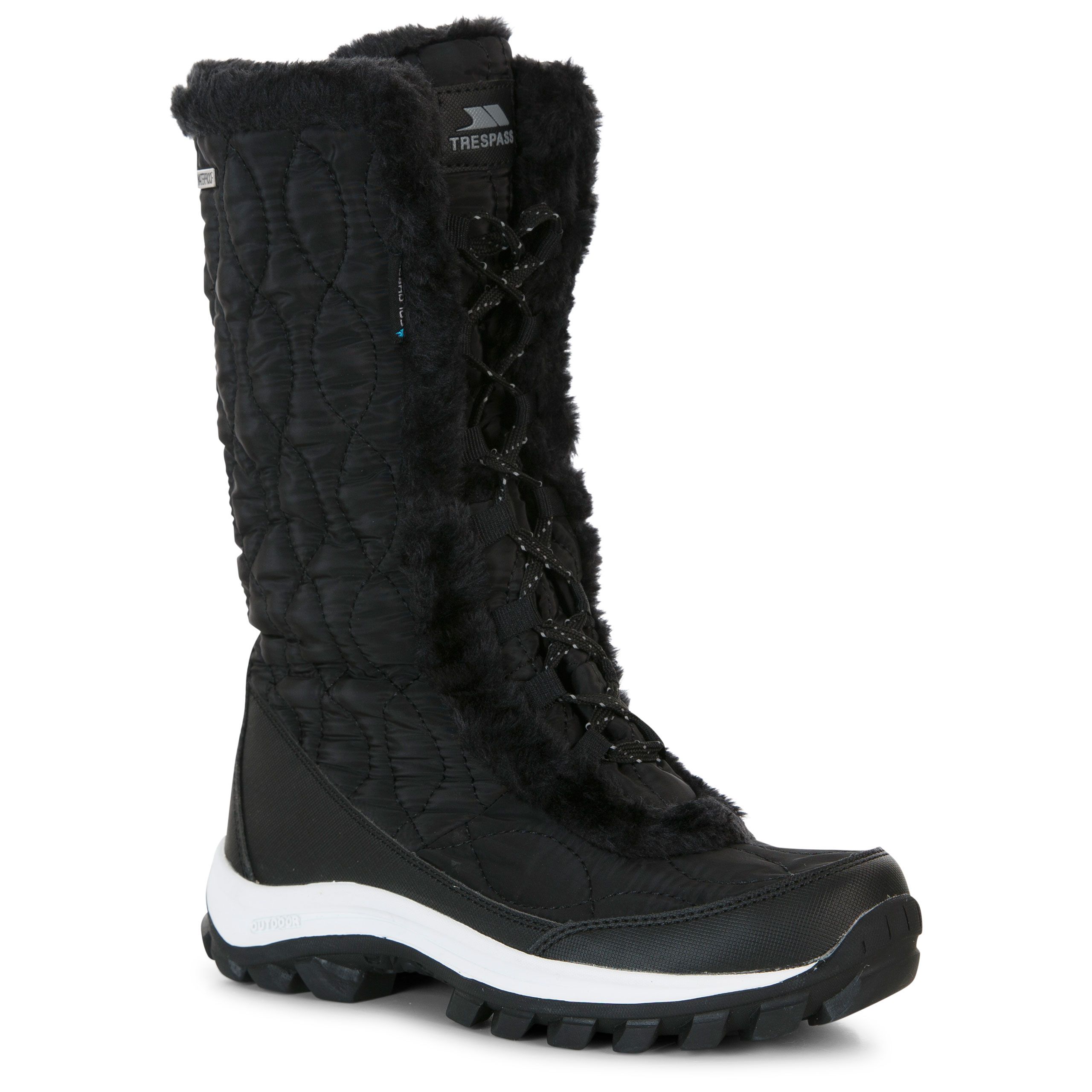 Trespass Womens Snow Boots Waterproof Fleece Lined Coretta Ii