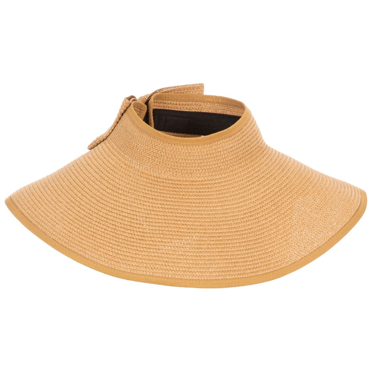 Trespass Womens Straw Hat For Summer Visor Cinammon