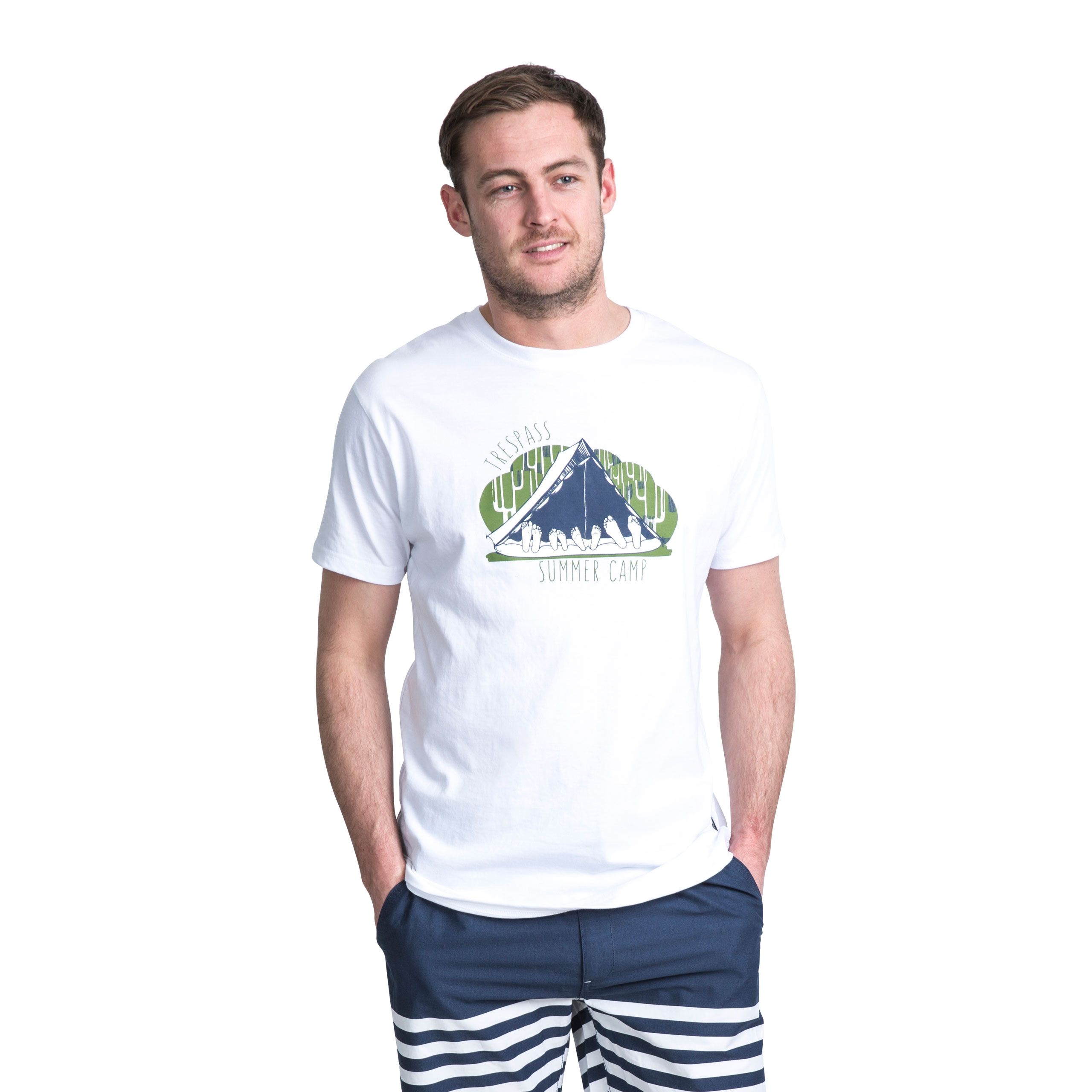 Camp Mens Printed Casual T-shirt