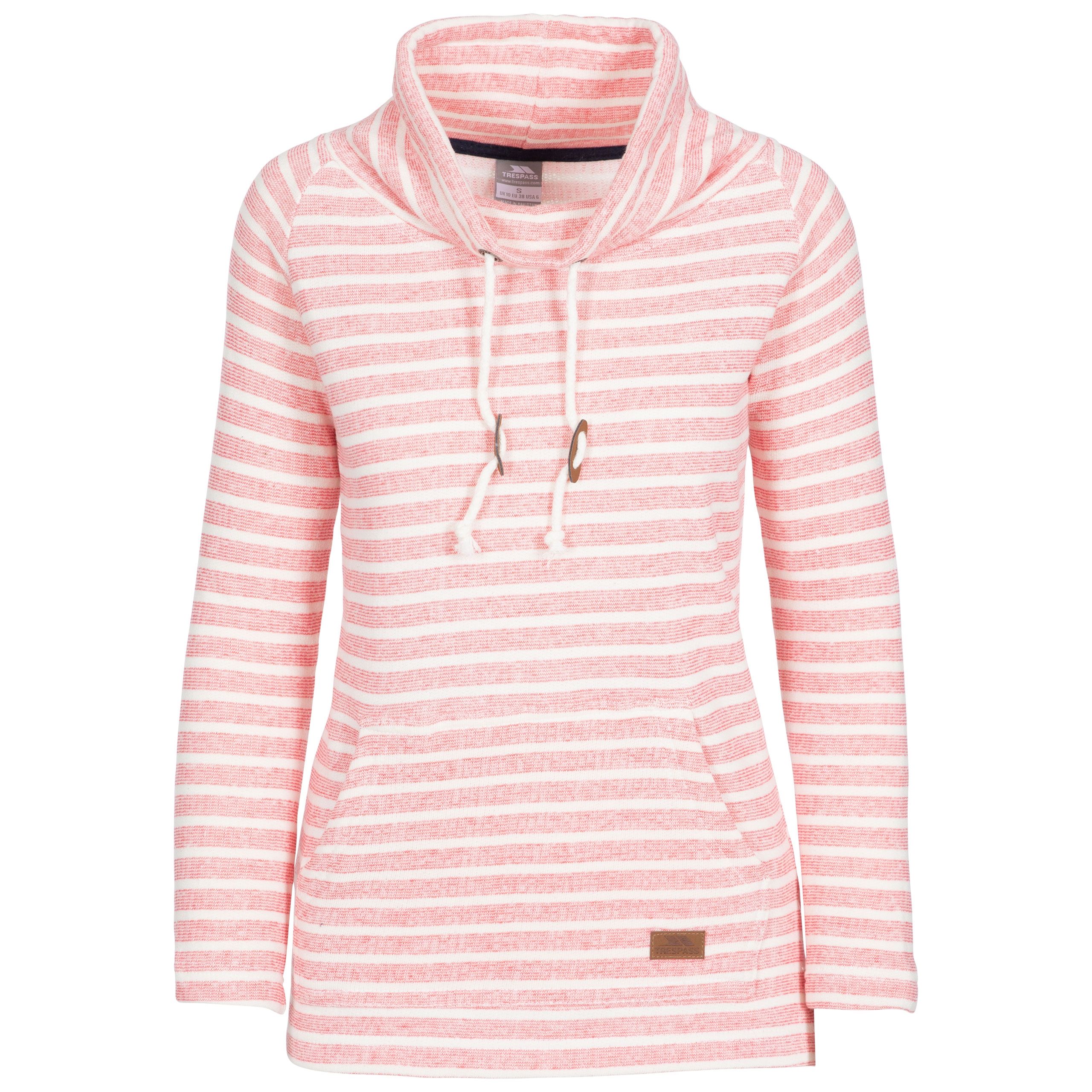 Cheery Womens Striped Pull Over Hoodie