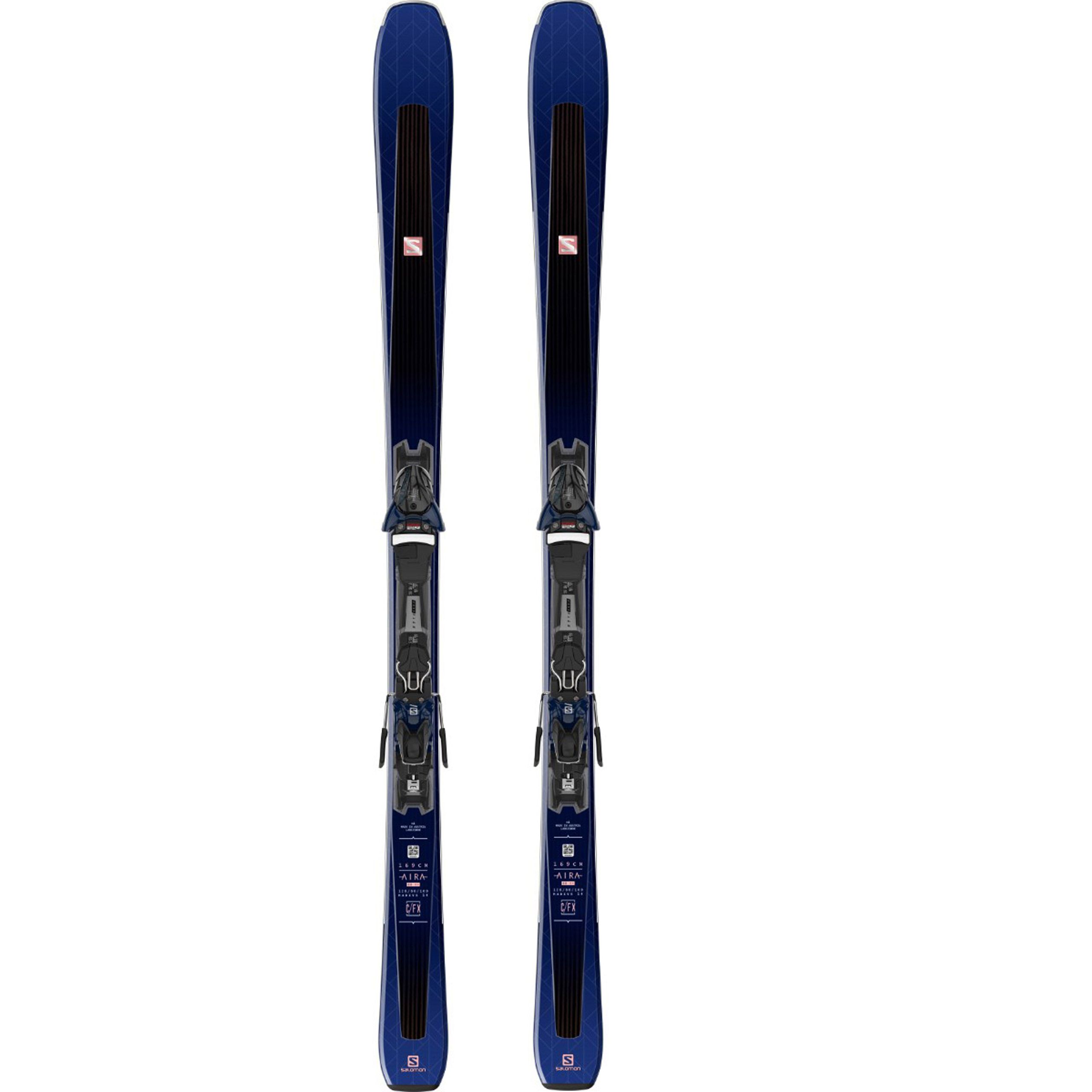 Salomon Womens E Aira 80 Ti Skis + Z10 Gw L80 Ski Bindings