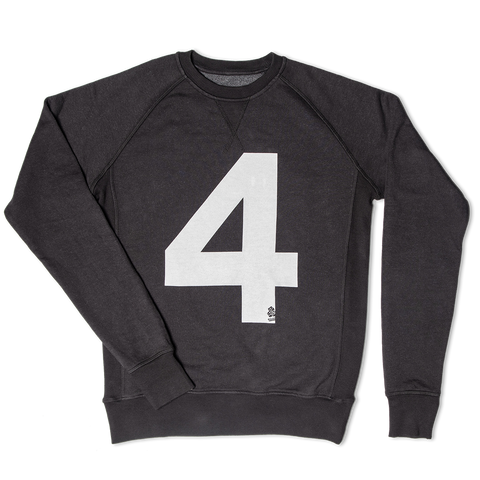 &sons  Lucky No.4 American Sweatshirt  Retro Sweatshirt  Black
