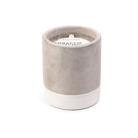 Paddywax  Urban Concrete Pot 3.5 Oz Wax Candle  TobaccoandPatchouli
