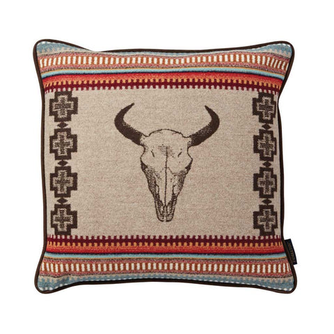 Pendleton  Decorative Pillow  Buffalo Pillow  American West Tan