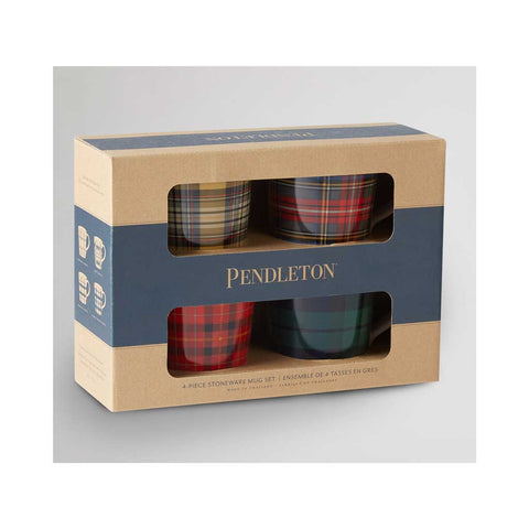 Pendleton  Tapered Mugs  Set Of 4  Tartan Mug Set Collection
