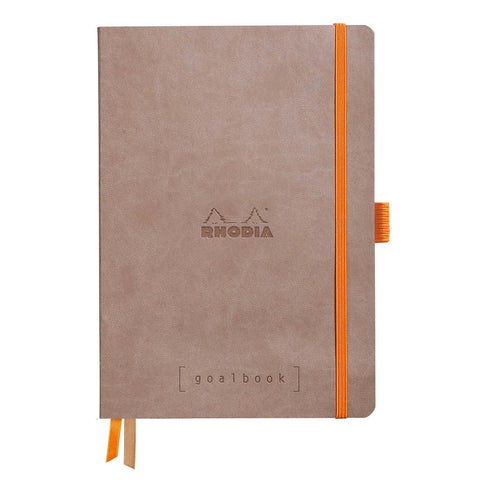 Rhodia  Goalbook Dot Grid  Dotted Notebook  Taupe Brown