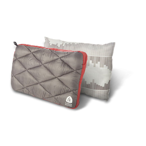 Sierra Designs  Dridown Pillow  Camping Pillow  Red/grey