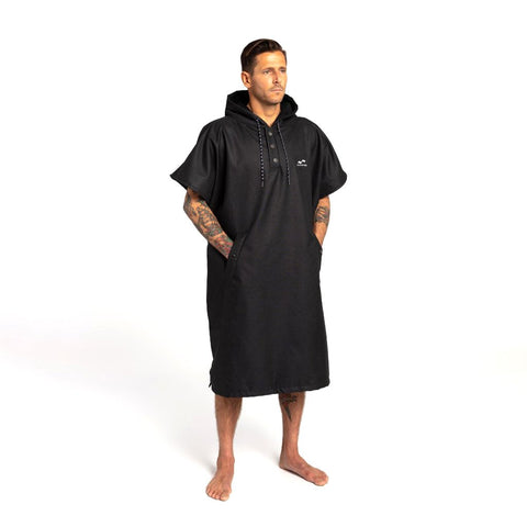Slowtide  Waterproof Changing Poncho L/xl  Dry Robe  Black