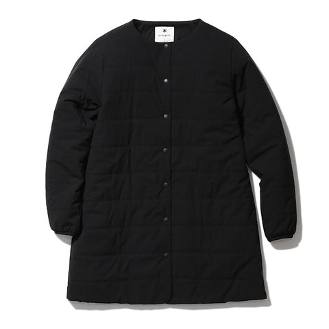 Snow Peak  Flexible Insulated Long Cardigan  Insulated Coat  Black