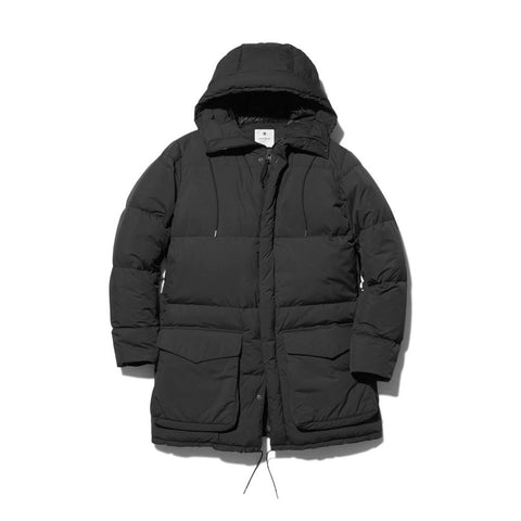 Snow Peak  Recycled Nylon Ripstop Down Coat  Winter Coat  Black