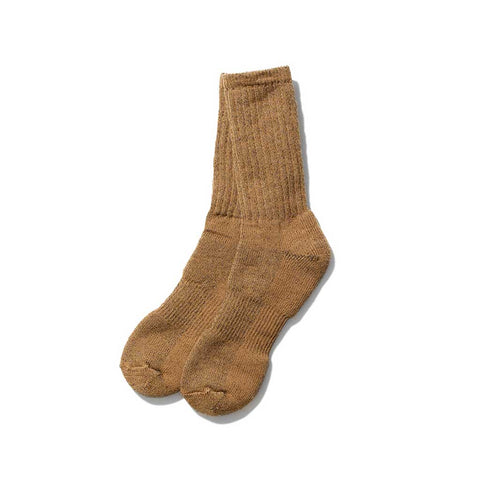 Snow Peak  Shetland Wool Knit Socks  Shetland Wool Socks  Mustard