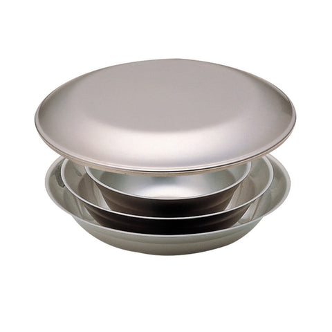 Snow Peak  Tableware Set  Stainless Steel Dishes  Silver