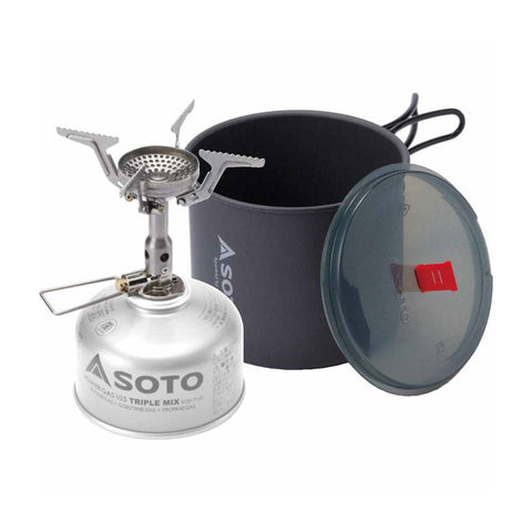 Soto Outdoors  Amicus New River Combo  Camping Stove Set