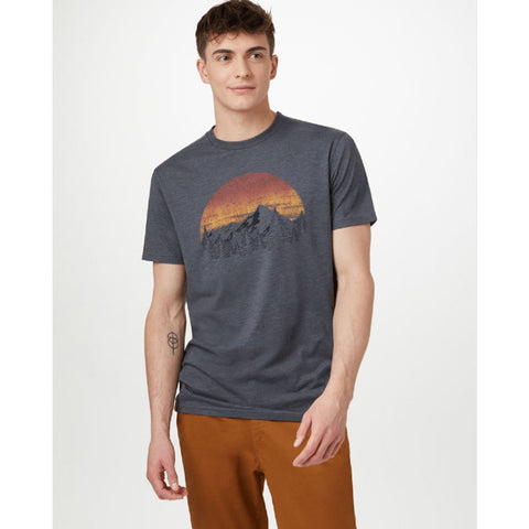 Tentree  Vintage Sunset Ss Tee  Mens Eco-friendly T-shirt  Grey