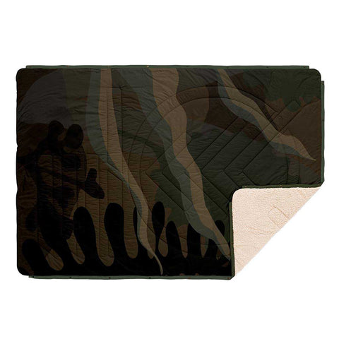 Voited  Cloud Touch Pillow Blanket  Camp Blanket  Ocean Camo