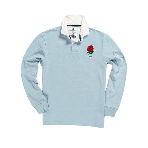 BlackandBlue 1871  England 1871 Special Edition Rugby Shirt  Sky Blue