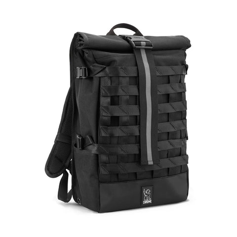 Chrome Industries  Barrage Cargo Backpack  Rolltop Bag  All Black