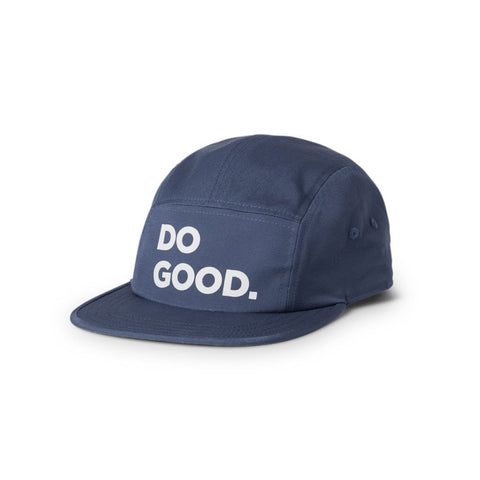 Cotopaxi  Do Good Five Panel Hat  Slogan Cap  Indigo  Indigo