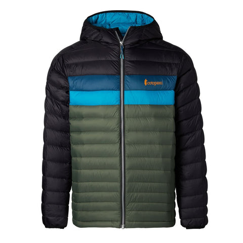Cotopaxi  Fuego Down Hooded Jacket  Mens  Black/spruce