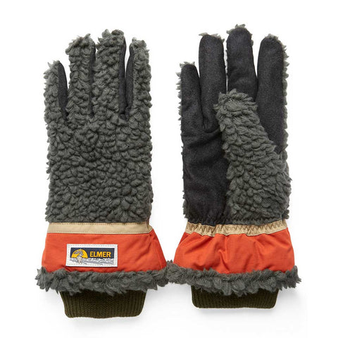 Elmer  Deep Pile Mittens Gloves  Wool Mitts  Khaki