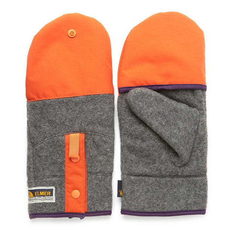 Elmer  Recycled Wool Fleece Mitten Cover Gloves  Charcoal