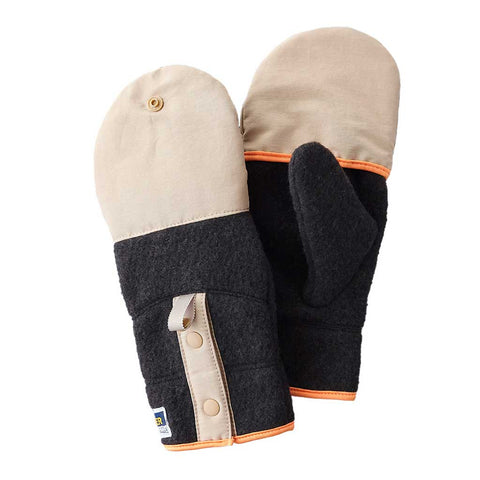 Elmer  Recycled Wool Fleece Mitten Cover Gloves  Khaki