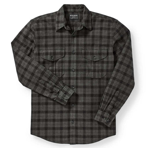 Filson  Alaskan Guide Shirt  Flannel Shirt  Heather Grey/black Plaid