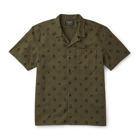 Filson  Smokey Bear Camp Shirt  Cotton Camp Shirt  Marsh Olive
