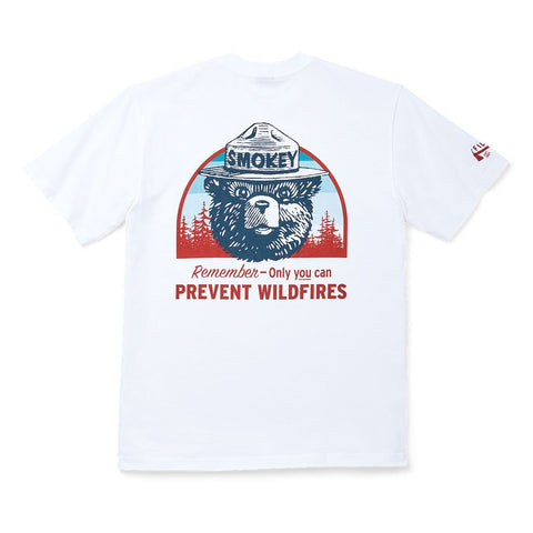 Filson  Smokey Bear T-shirt  Wildfires T-shirt  White  Wildbounds