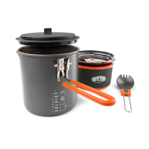 Gsi Outdoors  Pinnacle Soloist Vii  Solo Backpacking Cook Set  Grey