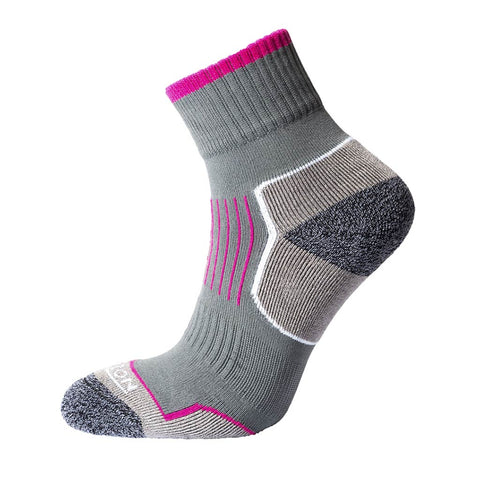 Horizon Socks  Atomic 29 Sock  Performance Socks  Charcoal/cerise