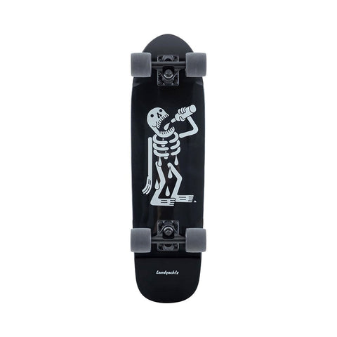 Landyachtz  Dinghy Adventure Skeleton 29  Complete Skateboard  Black