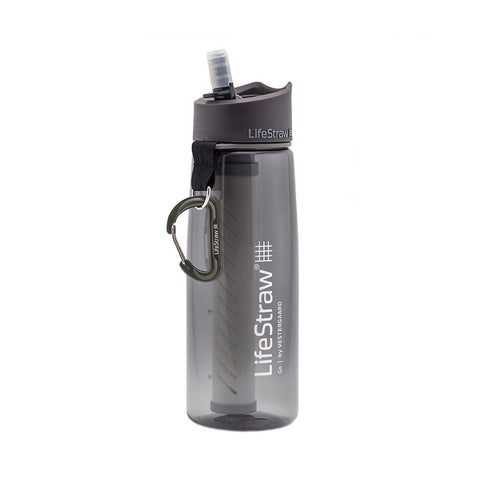 Lifestraw Go 650ml  2-stage Filtration  Water Filter Bottle  Grey