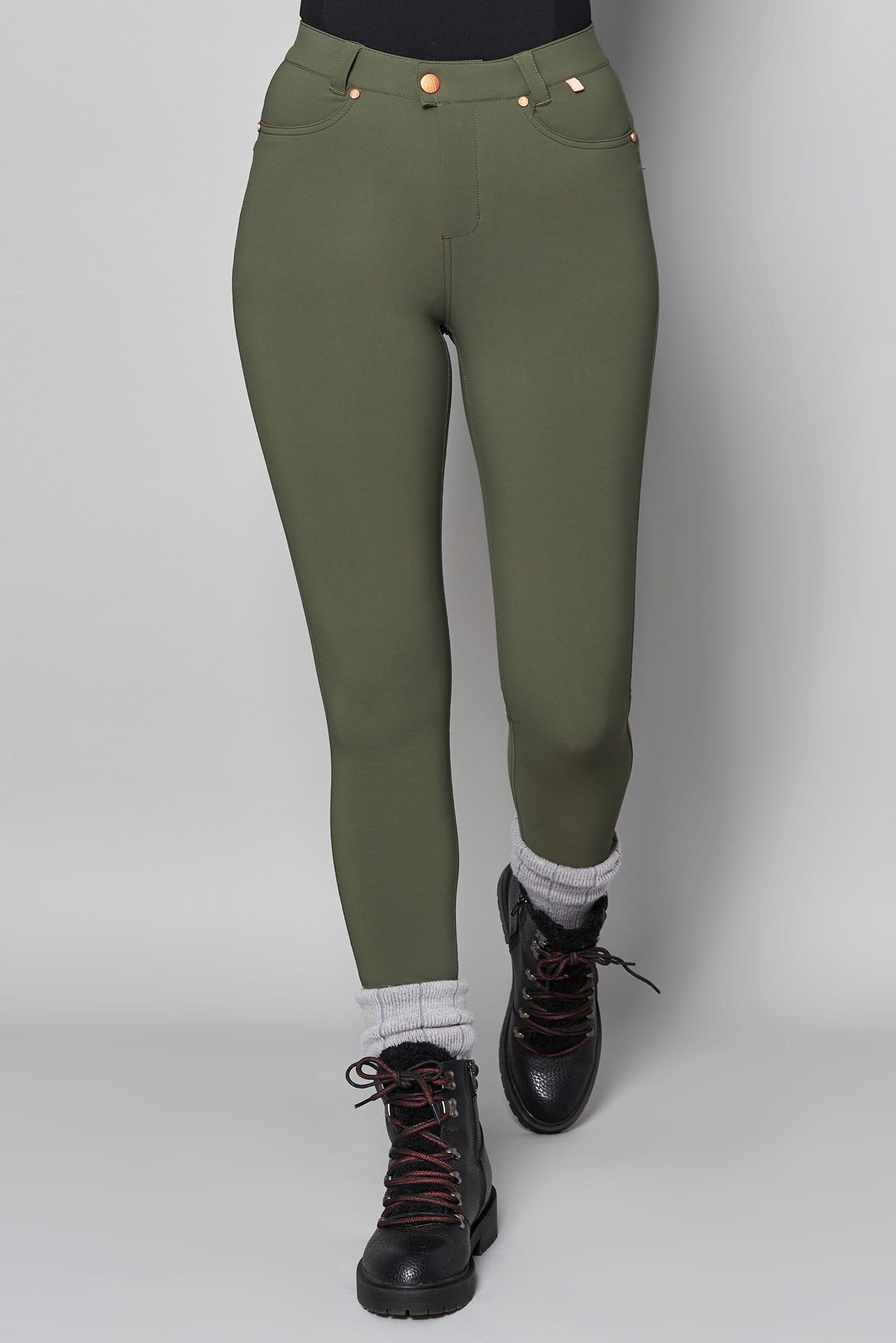 Max Stretch Skinny Outdoor Trousers - Khaki - 30l / Uk12 - Womens - Acai Outdoorwear