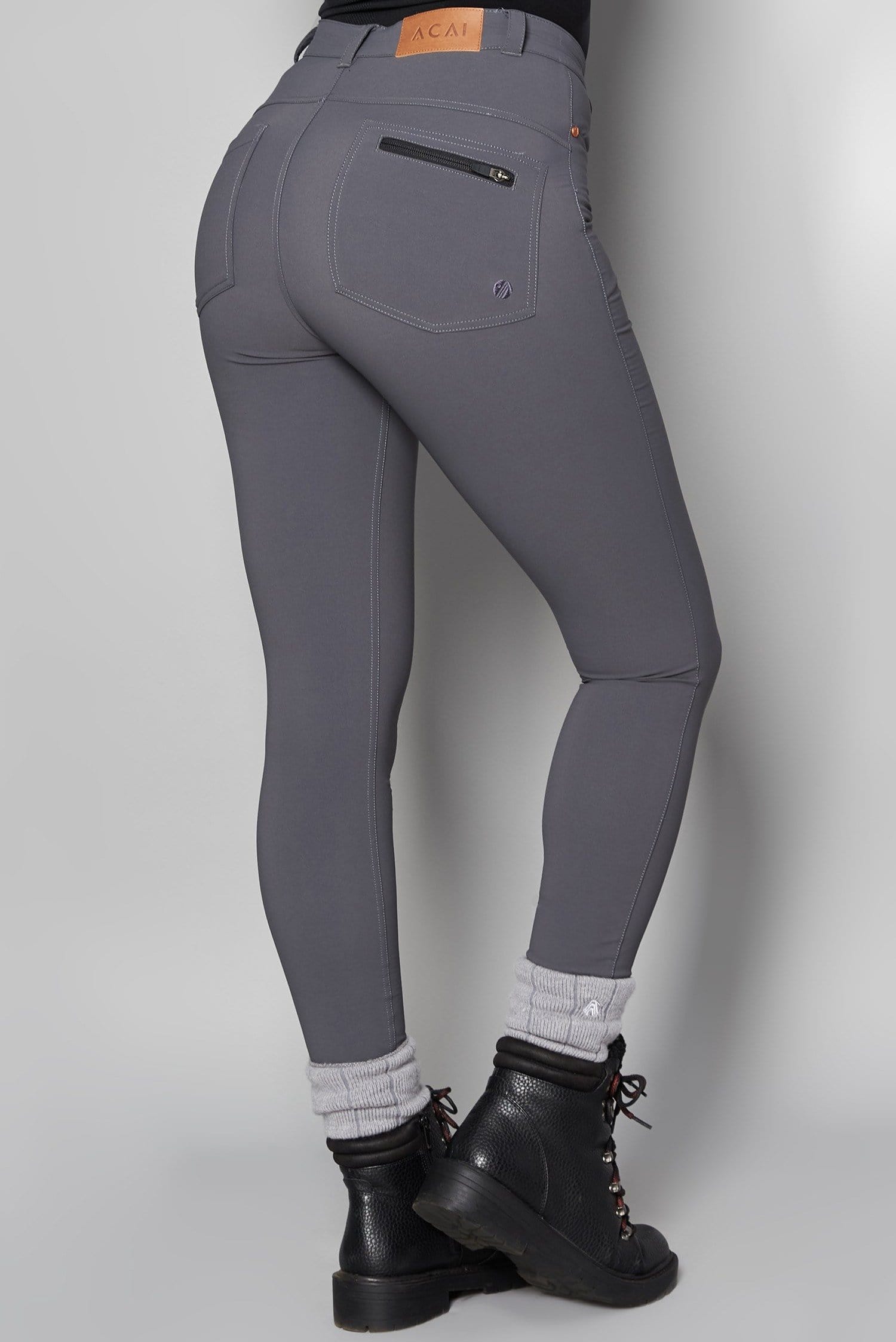 Max Stretch Skinny Outdoor Trousers - Storm Grey - 32r / Uk14 - Womens - Acai Outdoorwear