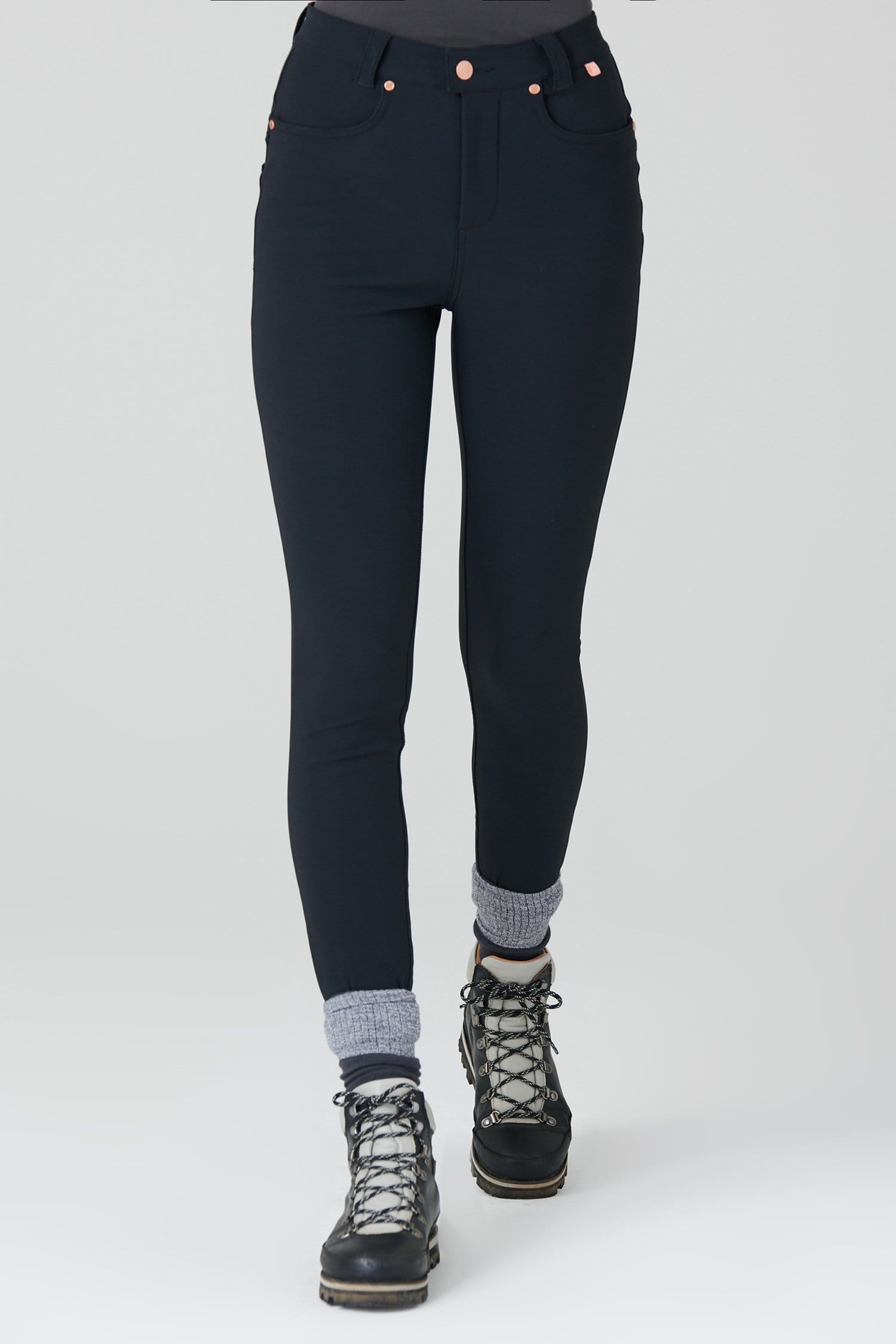 The Aventurite Stretch Skinny Outdoor Trousers - Black - 30l / Uk12 - Womens - Acai Outdoorwear