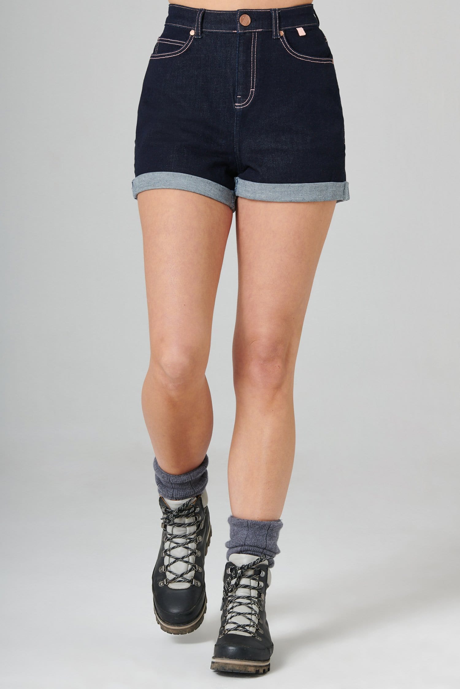 The Outdoor Denim Shorts - Dark Blue Denim - 24 / Uk6 - Womens - Acai Outdoorwear