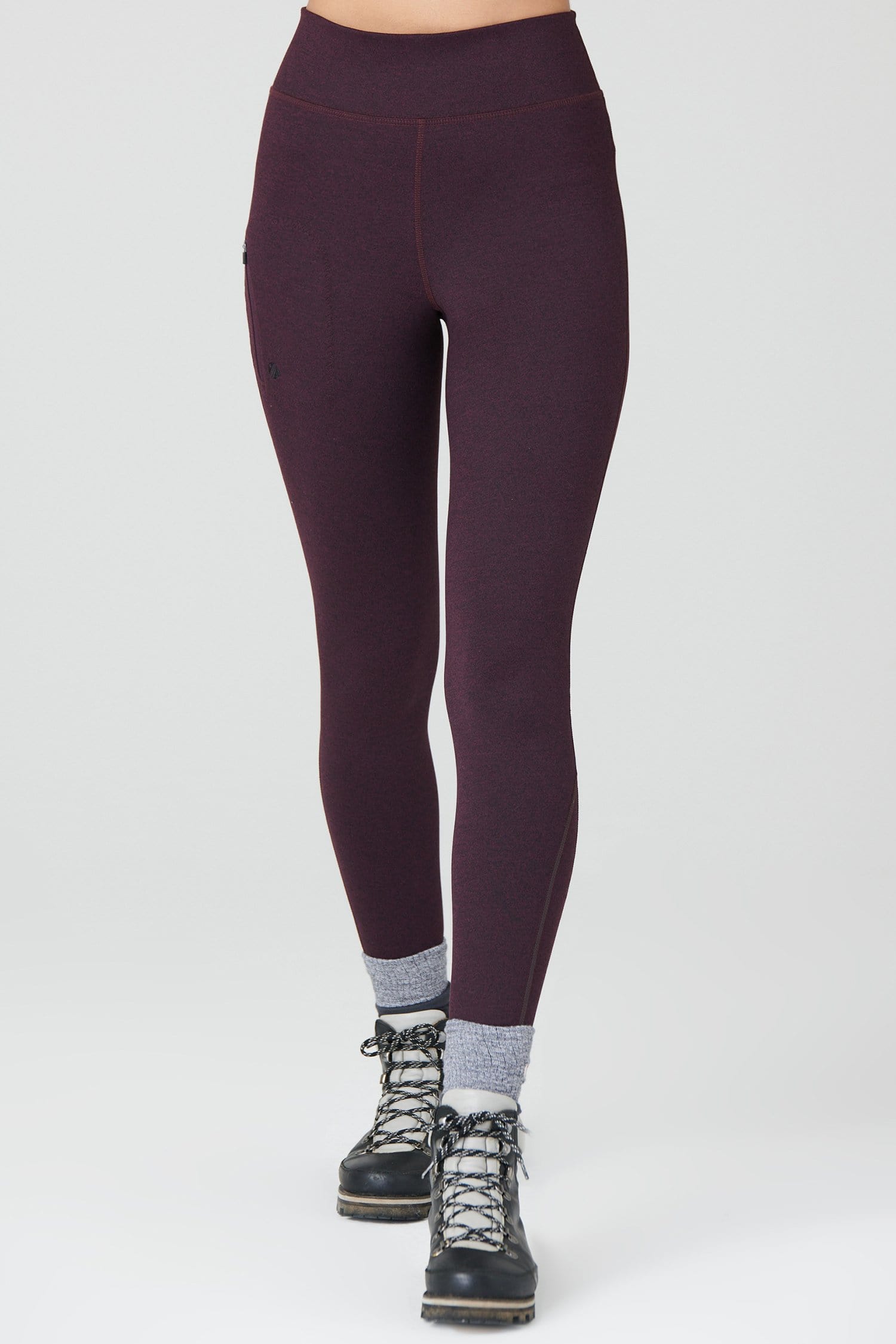 Thermal Outdoor Leggings - Aubergine - Medium / Uk12 - Womens - Acai Outdoorwear