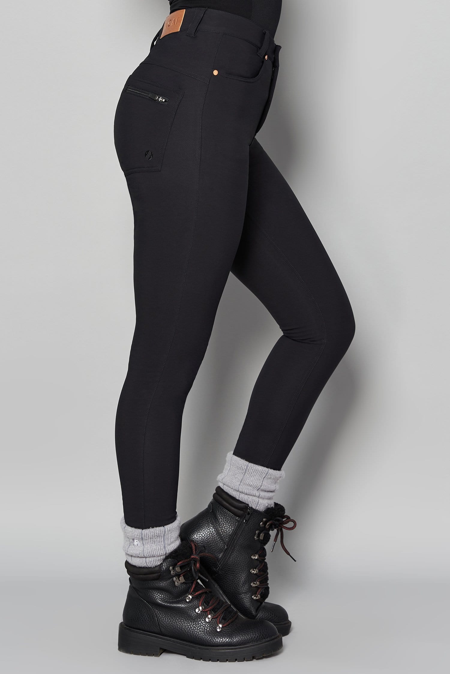 Thermal Skinny Outdoor Trousers - Black - 24r / Uk6 - Womens - Acai Outdoorwear