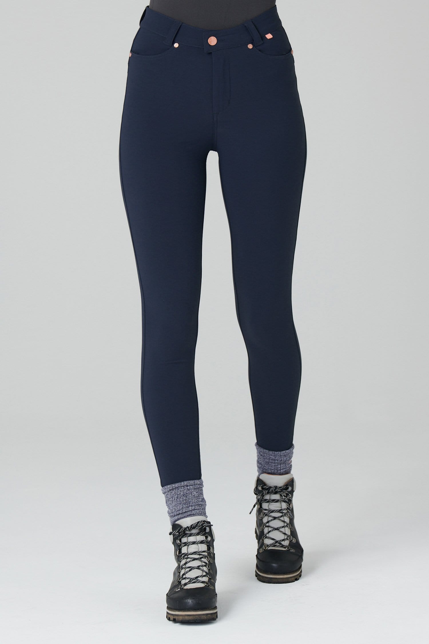 Thermal Skinny Outdoor Trousers - Deep Navy - 40l / Uk22 - Womens - Acai Outdoorwear