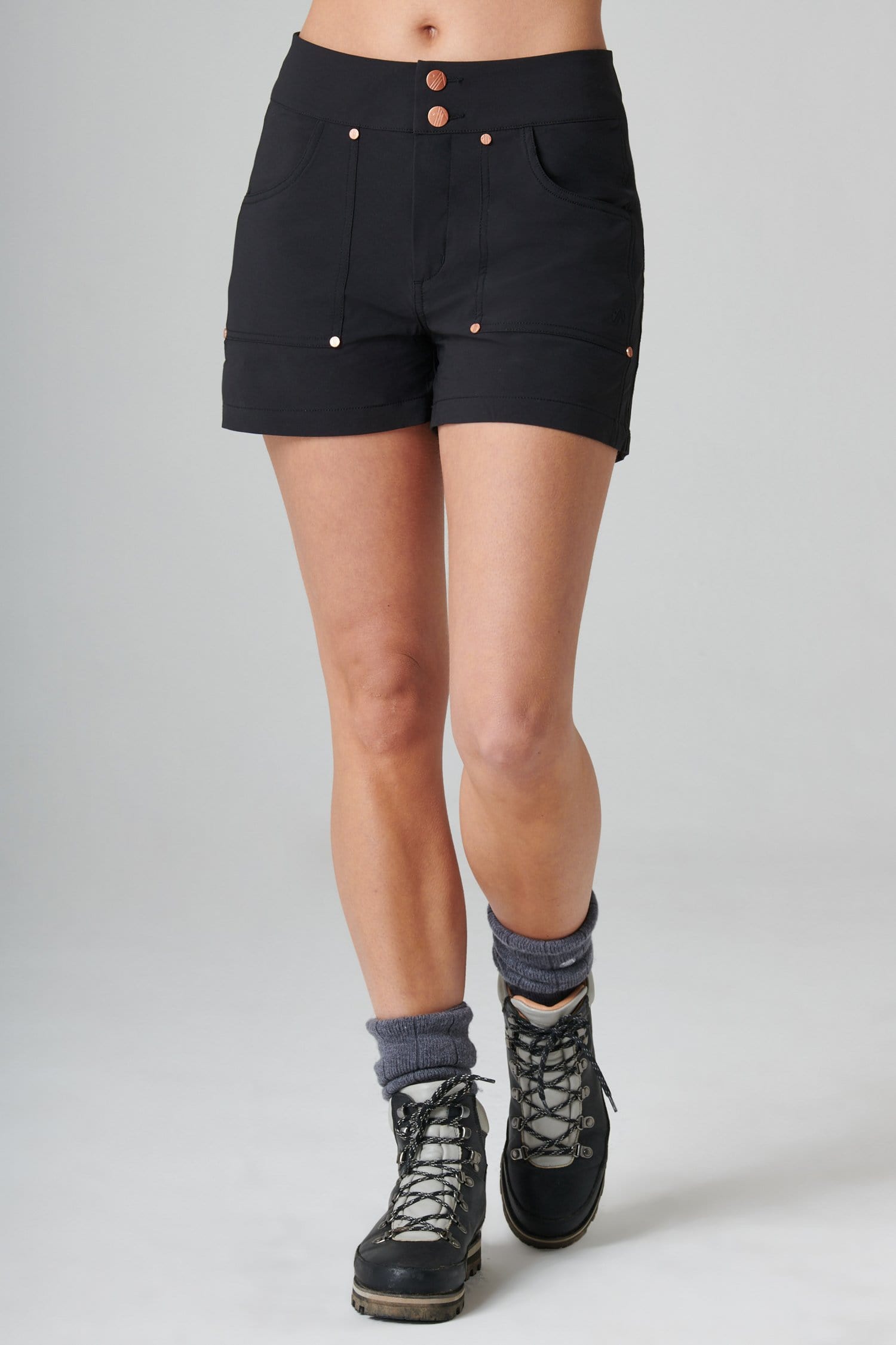 Trek Shorts - Black - 32 / Uk14 - Womens - Acai Outdoorwear