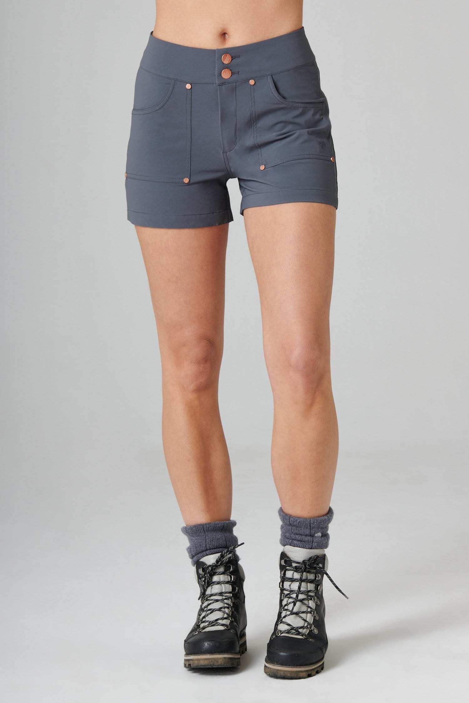 Trek Shorts - Storm Grey - 24 / Uk6 - Womens - Acai Outdoorwear